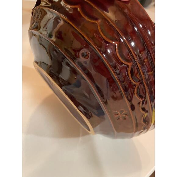 MarCrest ovenproof stoneware daisy dot divided dish UEC - Picture 5 of 8